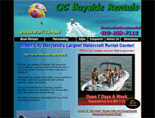 Tablet Screenshot of ocbaysiderentals.com
